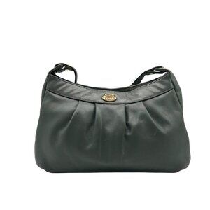 Etienne Aigner Smokey Grey Vintage  Leather Shoulder Bag